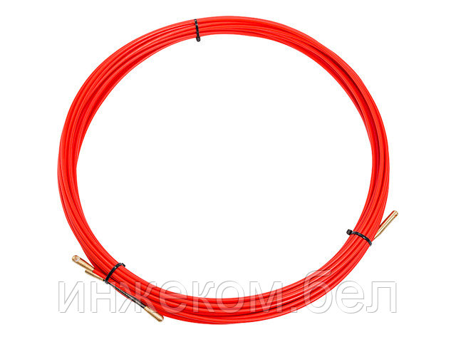 Протяжка кабельная (мини УЗК в бухте), стеклопруток, d=3,5 мм 15 м красная (REXANT) - фото 1 - id-p186072093