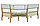Кухонный угловой диван Элегия-Бета 1.66х1.23 см, массив березы, фото 3