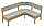 Кухонный угловой диван Элегия-Бета массив березы. Выбор ткани и тонировки дерева, фото 4
