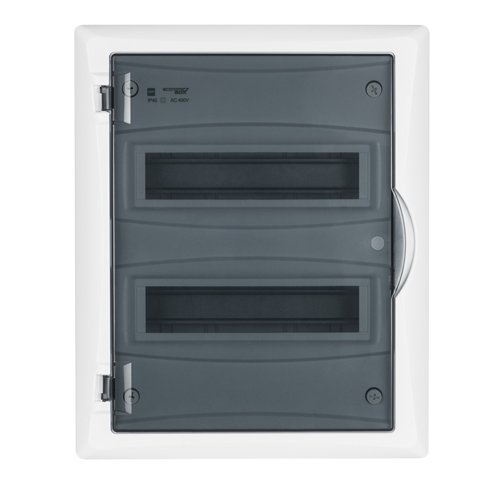 Elektro-Plast ECO BOX 24M (2x12M) дымчатая дверь, IP40 электрощит навесной 2505-01