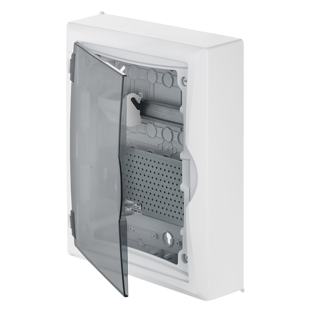 Elektro-Plast ECO BOX 2505-21S Щит слаботочный навесной мультимедийный, 2 ряда, прозрачная дверца - фото 1 - id-p186080704