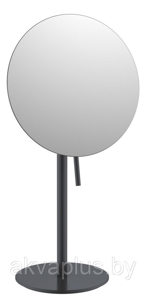 Зеркало косметическое настольное круглое JAVA S-M111H черное - фото 1 - id-p186083304