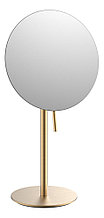 Зеркало косметическое настольное круглое JAVA S-M111LB золото матовое