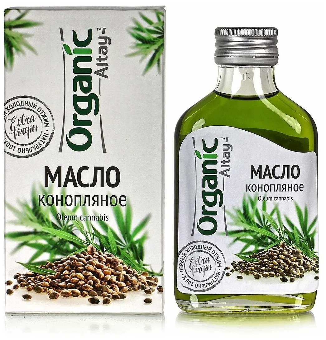 Масло конопляное нерафинированное пищевое Organic Специалист, 100 мл