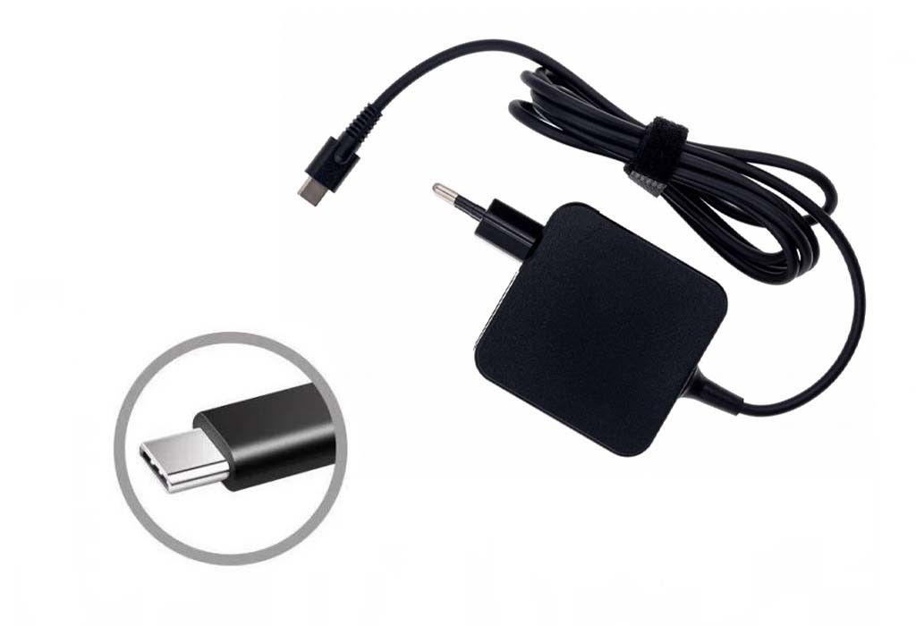Зарядка (блок питания) для ноутбука HP Elite X2 1012 G2, 1HE08AA, 65W, штекер Type-C