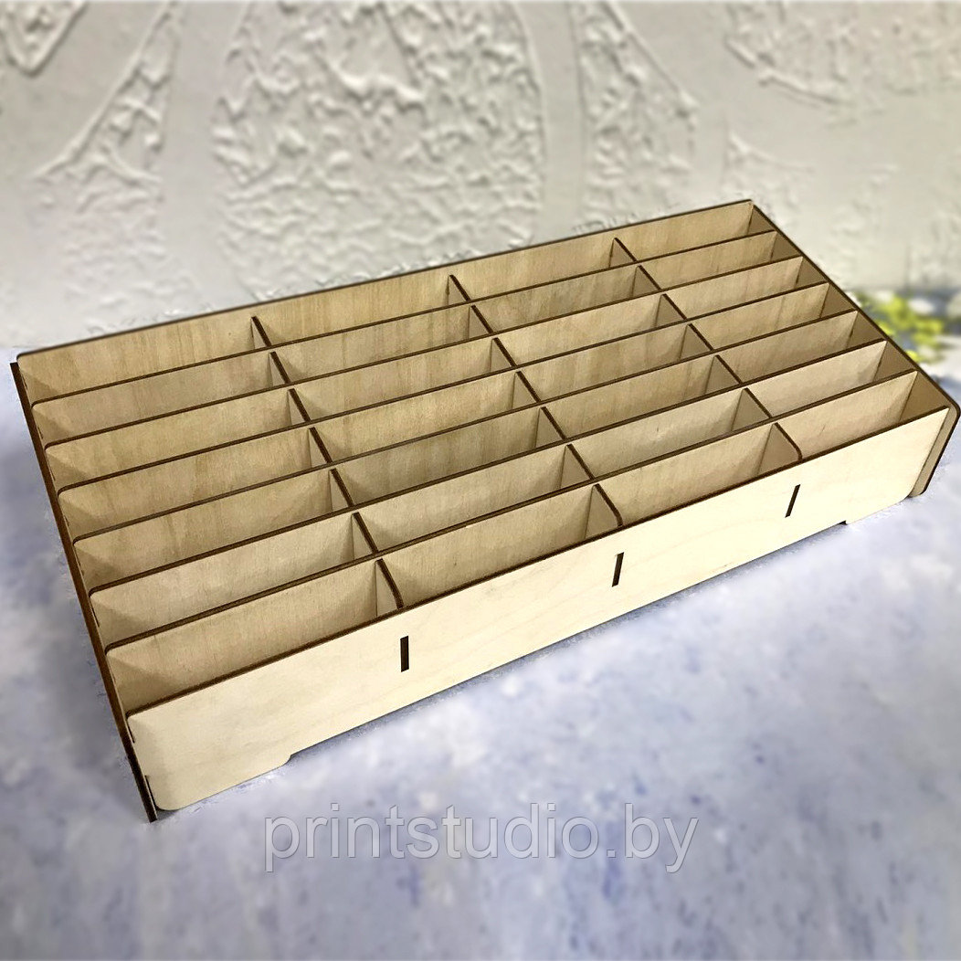 Коробка-органайзер для хранения телефонов в школьный класс (24 ячейки)