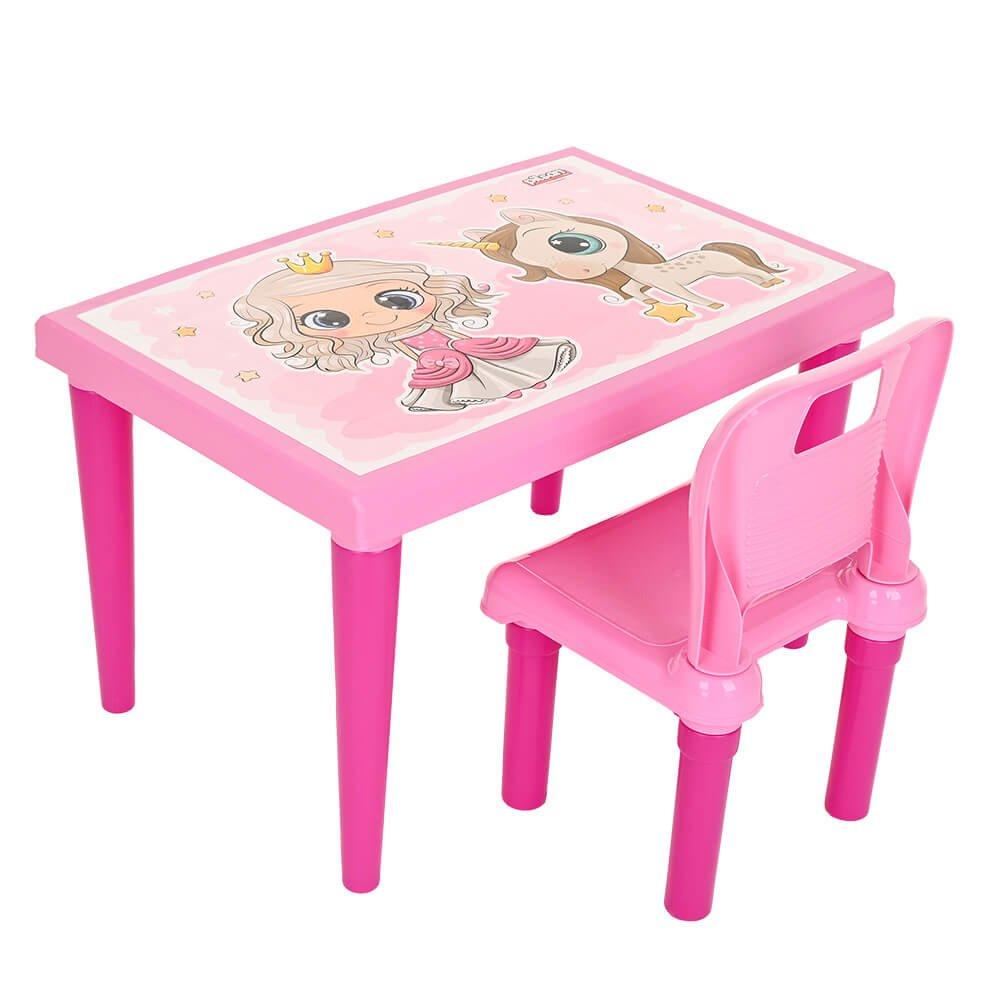PILSAN Набор Столик+1 стульчик Pink/Розовый 03516 - фото 1 - id-p186116561