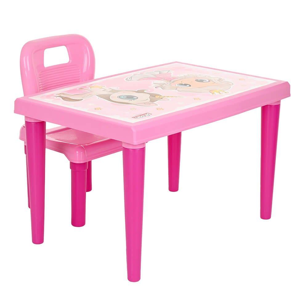 PILSAN Набор Столик+1 стульчик Pink/Розовый 03516 - фото 6 - id-p186116561