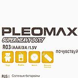 Батарейки солевые Samsung "Pleomax AAA/R03", 4 шт., фото 2