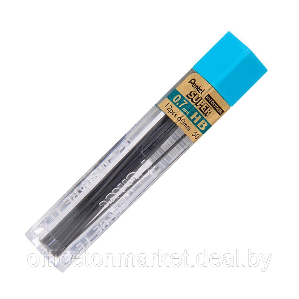 Грифели для автоматического карандаша "Hi-Polymer Super Lead", HB, 0.7 мм, 12 шт - фото 1 - id-p137121719