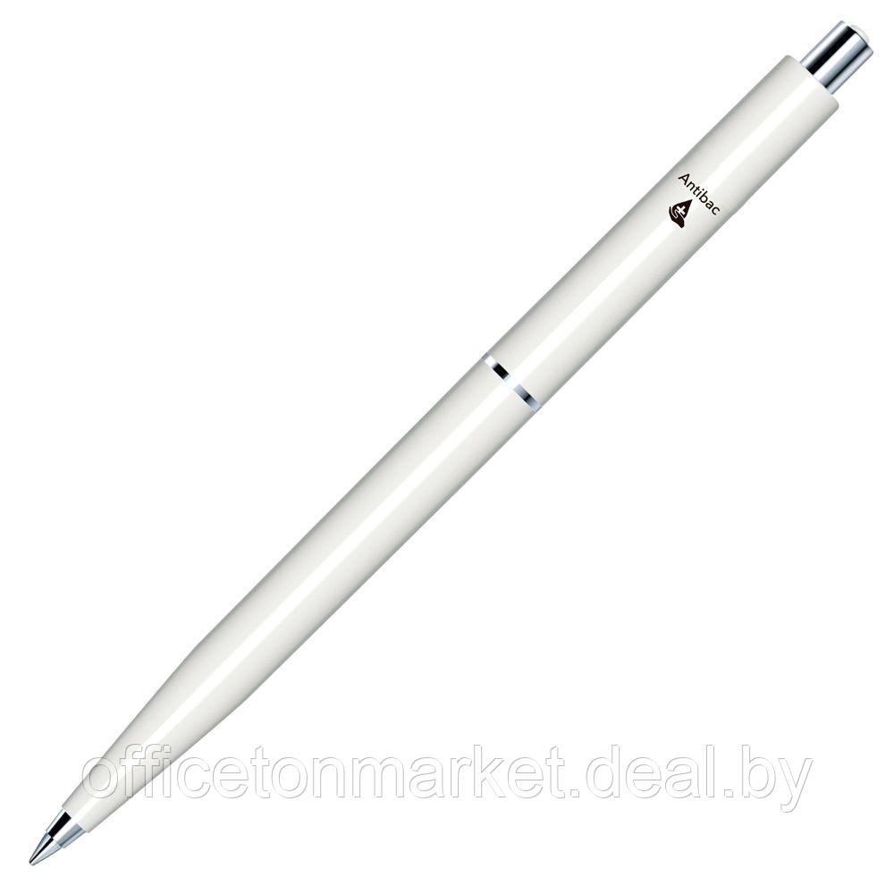 Ручка шариковая автоматическая "Senator Point Polished Antibac", 1.0 мм, белый, стерж. синий - фото 2 - id-p148030114