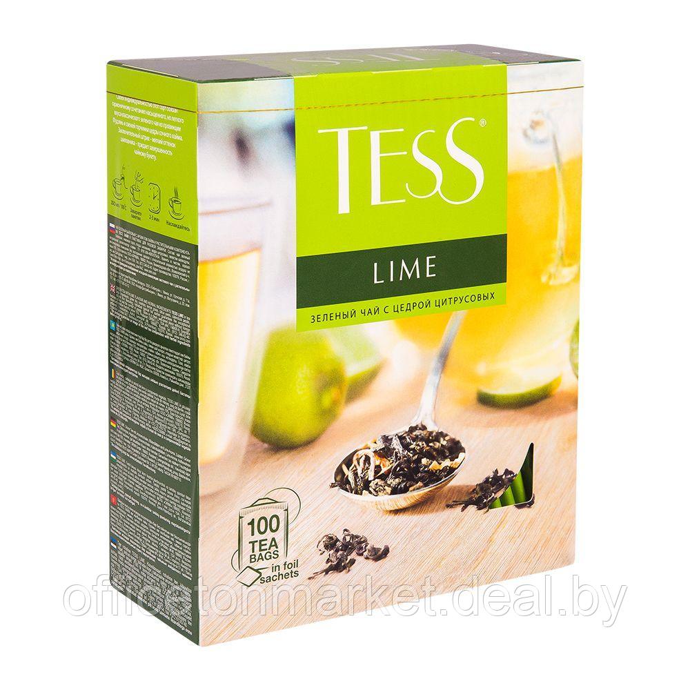 Чай "Tess" Lime, 100 пакетиков x1.5 г, зеленый - фото 1 - id-p141655590