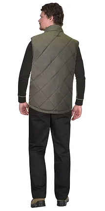 Жилет "СИРИУС-ЕВРОПА" двухсторонний оливковый с флисом хаки, фото 2