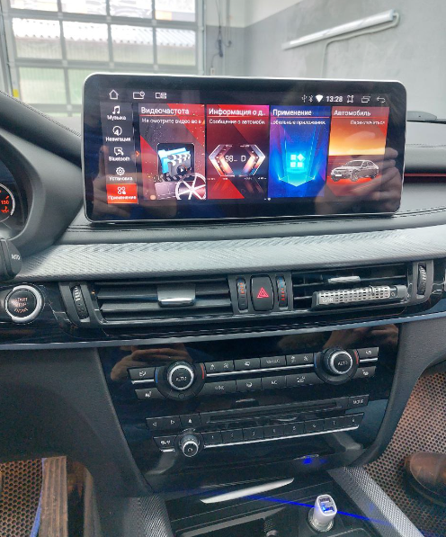 Штатная магнитола Radiola 12.3 экран BMW X6 F16 2014-2017 на Android 12 (8+128Гб) 4G МОДЕМ