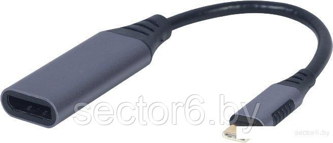 Кабель Cablexpert A-USB3C-DPF-01 USB Type-C - DisplayPort (0.15 м, фиолетовый) - фото 1 - id-p186143451