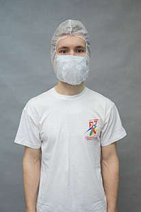 Подшлемник-балаклава одноразовый 25 г/м2 с резинкой