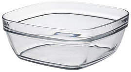 Салатник стеклянный, 140 мм, квадратный, серия Lys Carre Clear, DURALEX