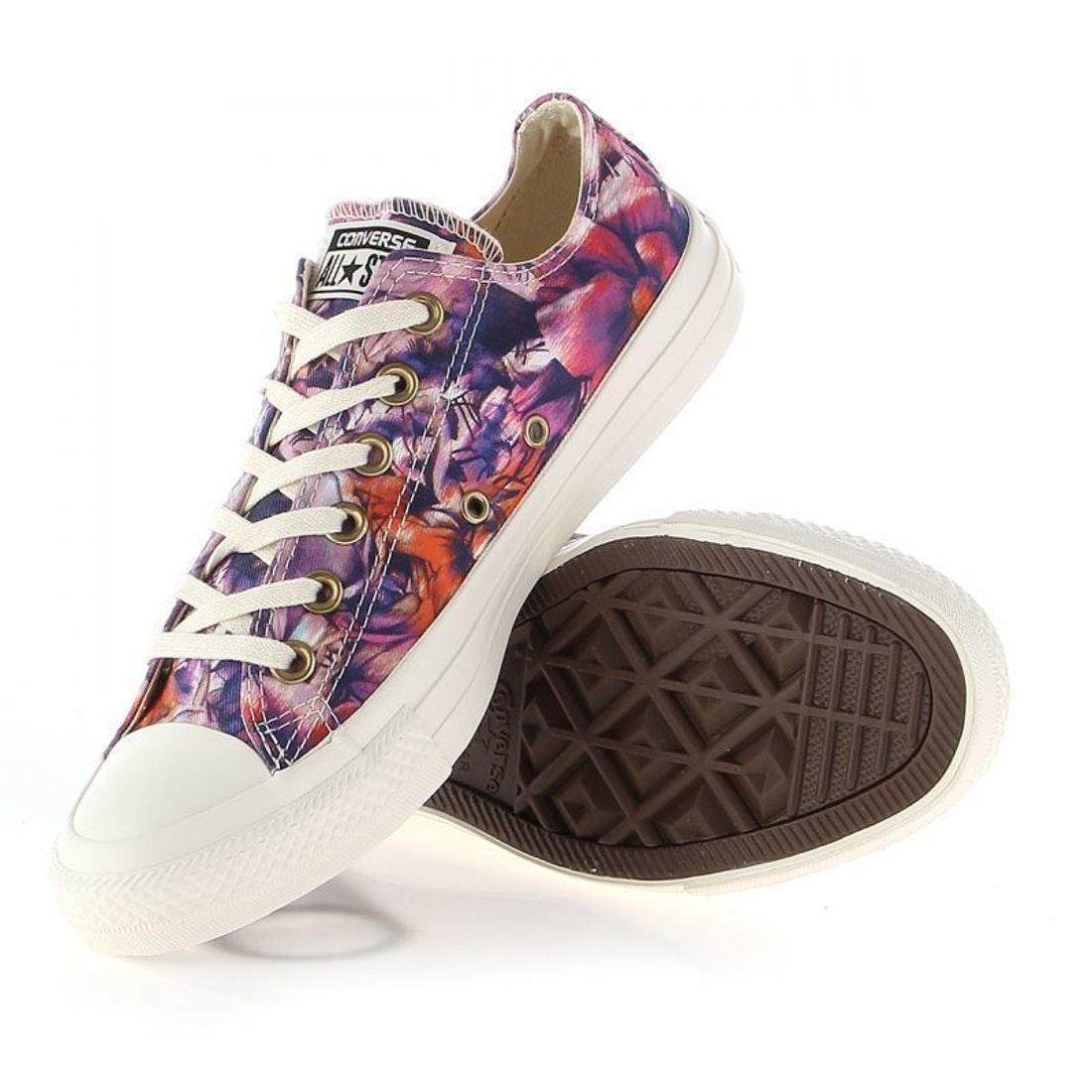 Женские кеды Converse Print flower ox - фото 2 - id-p186169130