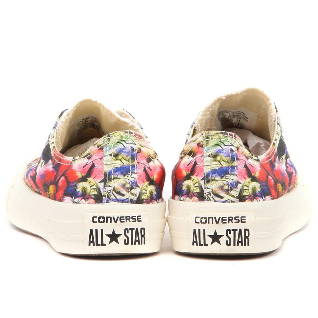 Женские кеды Converse Print flower - фото 1 - id-p186169132