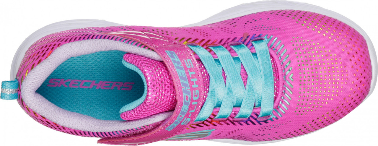 Кроссовки детские Skechers LITEBEAMS Kid's sport shoes розовый/мультицвет - фото 4 - id-p186170271