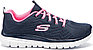 Кроссовки женские для фитнеса Skechers GRACEFUL синий/розовый, фото 2