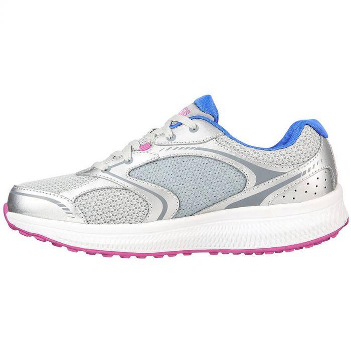 Кроссовки женские для бега Skechers GO RUN CONSISTENT серебристый/фиолетовый - фото 3 - id-p186168357