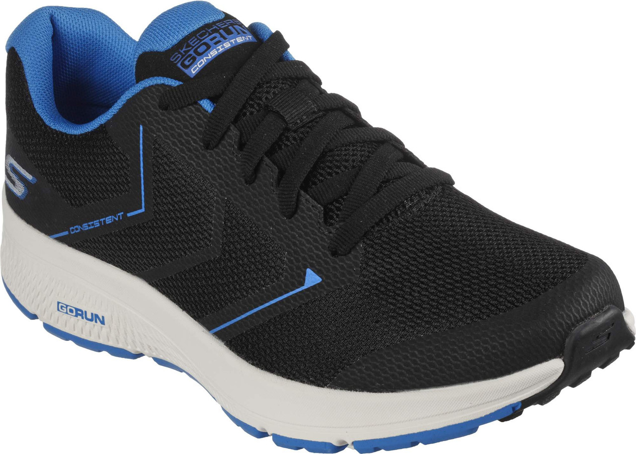 Кроссовки мужские для бега и тренировок GO RUN CONSISTENT черный\голубой