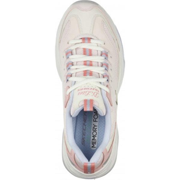 Кроссовки женские Skechers D'LITES 4.0 Women's sport shoes серый/розовый/белый - фото 4 - id-p186168474