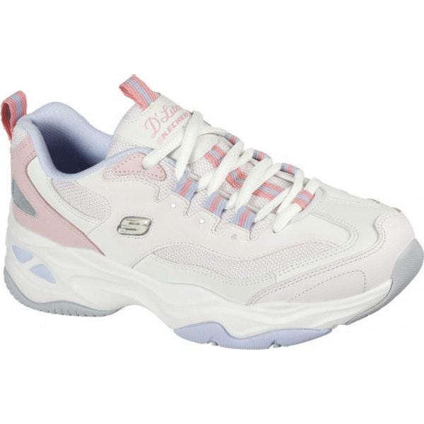 Кроссовки женские Skechers D'LITES 4.0 Women's sport shoes серый/розовый/белый - фото 5 - id-p186168474
