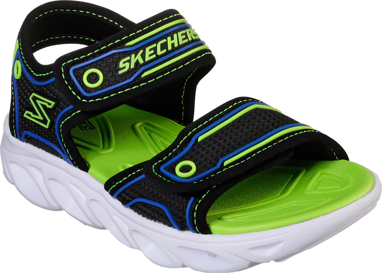 Сандалии детские Skechers HYPNO-SPLASH Kid's Sandals черный/голубой/зеленый