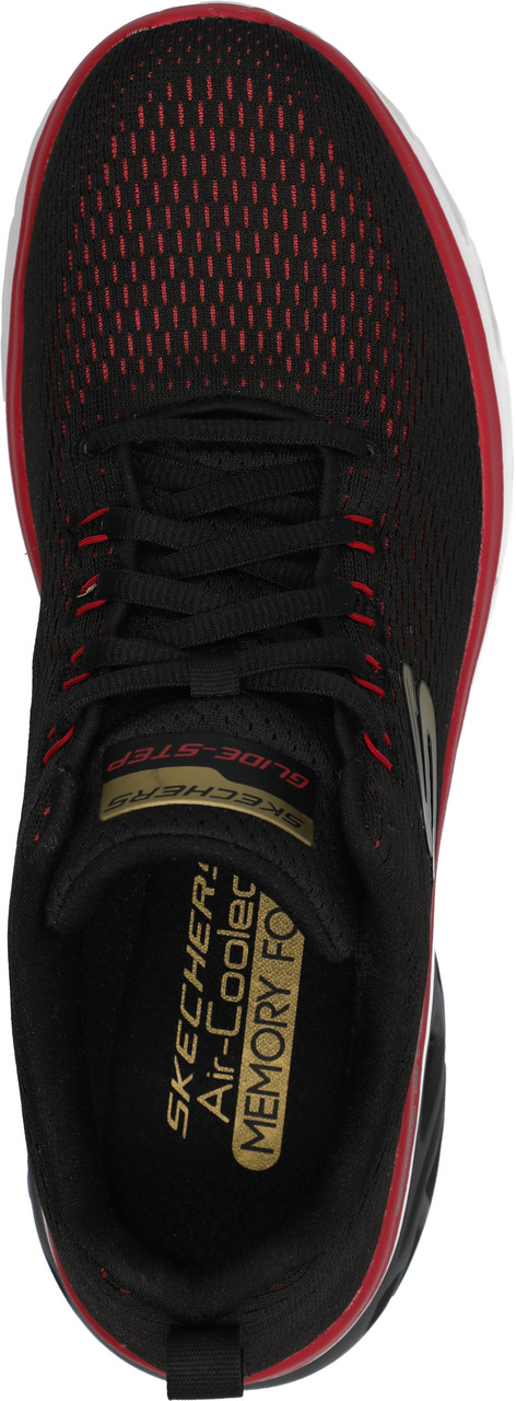 Кроссовки мужские Skechers GLIDE-STEP SPORT черный\красный - фото 4 - id-p186167554