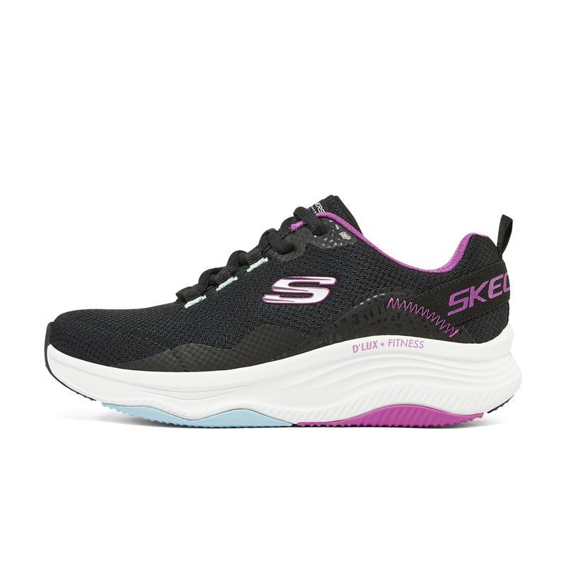 Кроссовки женские для фитнеса Skechers D'LUX FITNESS черный\мультицвет - фото 3 - id-p186168539