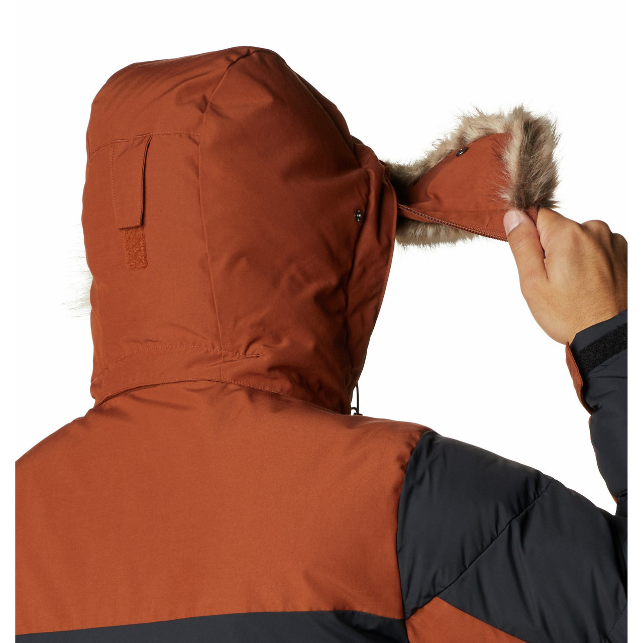 Куртка мужская Columbia Marquam Peak Fusion Parka коричневый - фото 3 - id-p186169472