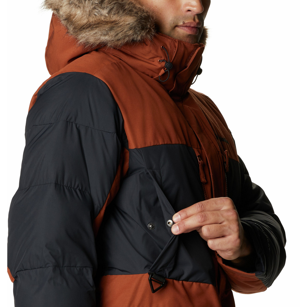 Куртка мужская Columbia Marquam Peak Fusion Parka коричневый - фото 4 - id-p186169474