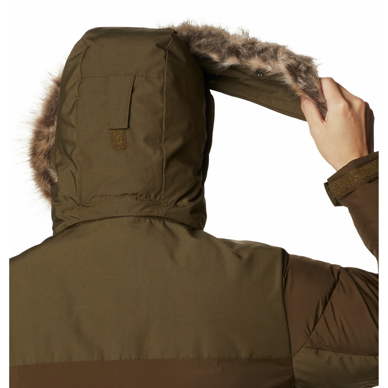 Куртка мужская Columbia Marquam Peak Fusion Parka оливковый - фото 7 - id-p186169476