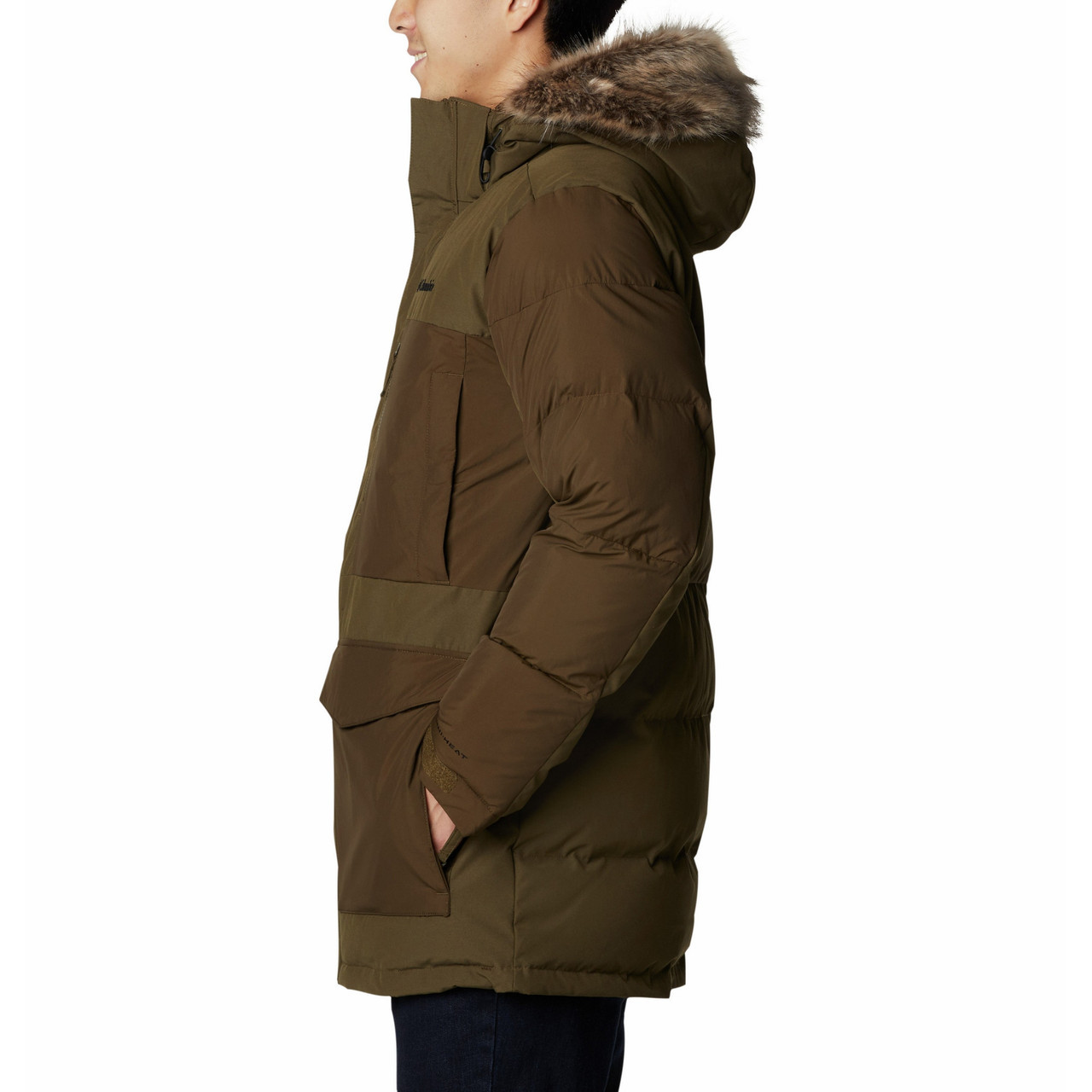 Куртка мужская Columbia Marquam Peak Fusion Parka оливковый - фото 2 - id-p186169477