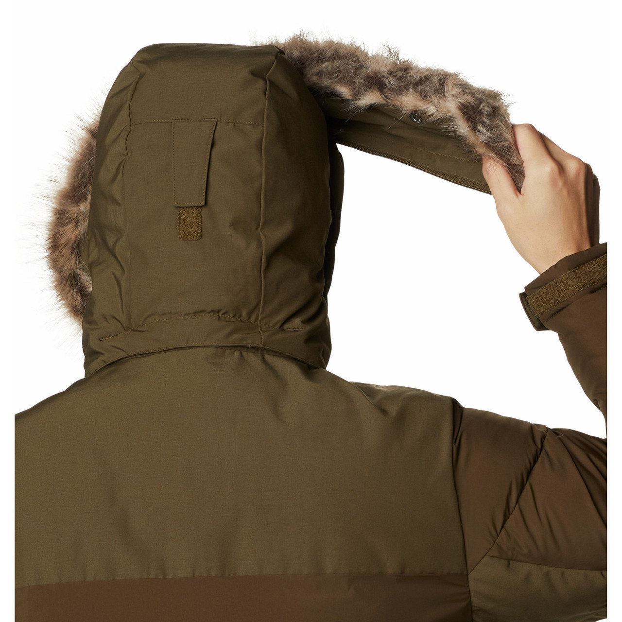 Куртка мужская Columbia Marquam Peak Fusion Parka оливковый - фото 7 - id-p186169477