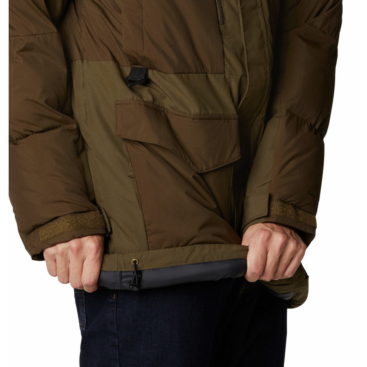 Куртка мужская Columbia Marquam Peak Fusion Parka оливковый - фото 4 - id-p186169478