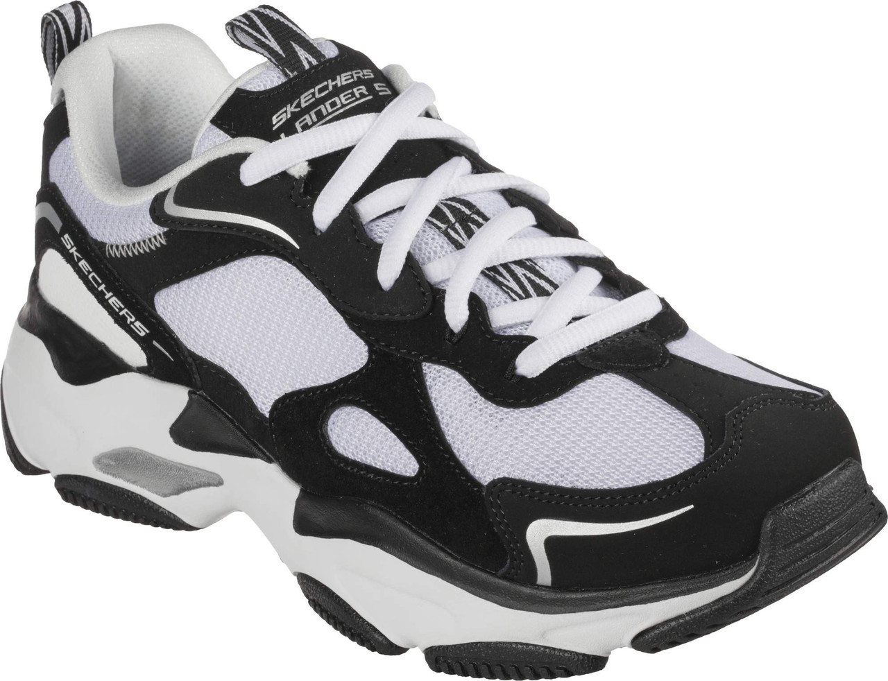 Кроссовки женские Skechers LANDER S черный\белый