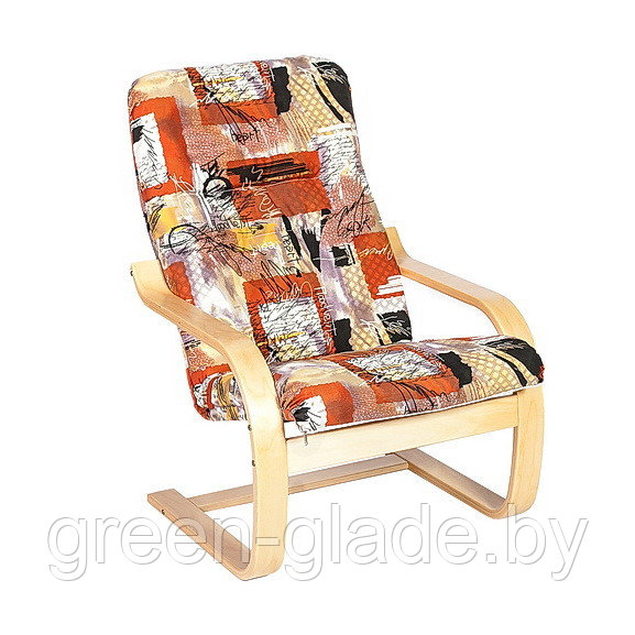 Кресло "Сайма", шпон каркаса - березовый, обивка-ткань Pippa.