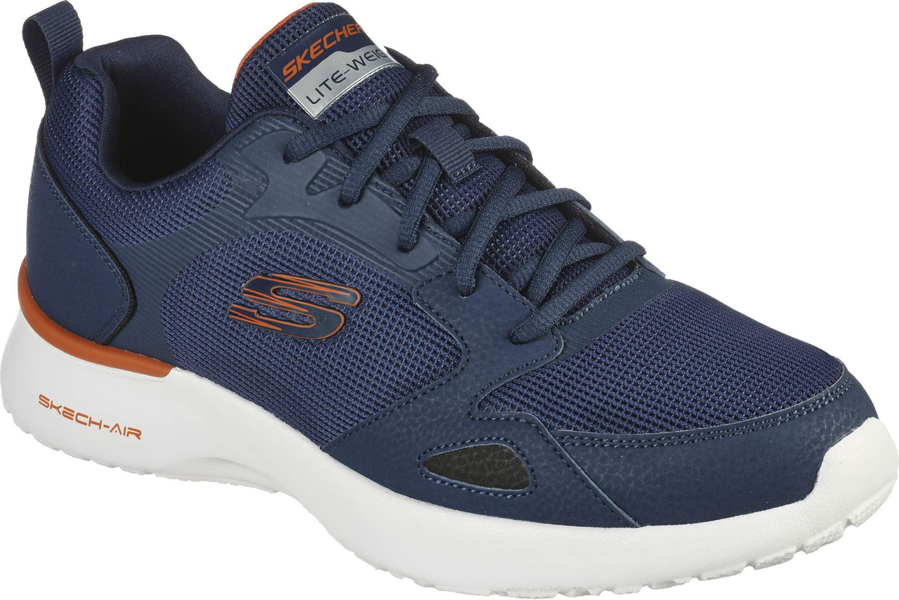 Кроссовки мужские Skechers SKECH-AIR DYNAMIGHT синий\оранжевый