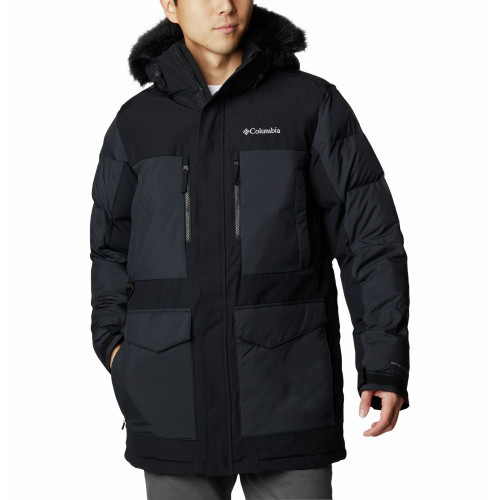 Куртка утепленная мужская Columbia Marquam Peak Fusion Parka тёмно-синий - фото 1 - id-p186169498