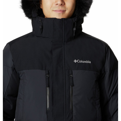 Куртка утепленная мужская Columbia Marquam Peak Fusion Parka тёмно-синий - фото 7 - id-p186169498