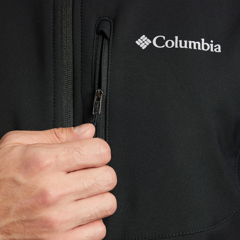 Куртка софт-шелл мужская Columbia Cascade Ridge II Softshell чёрный - фото 7 - id-p186169507