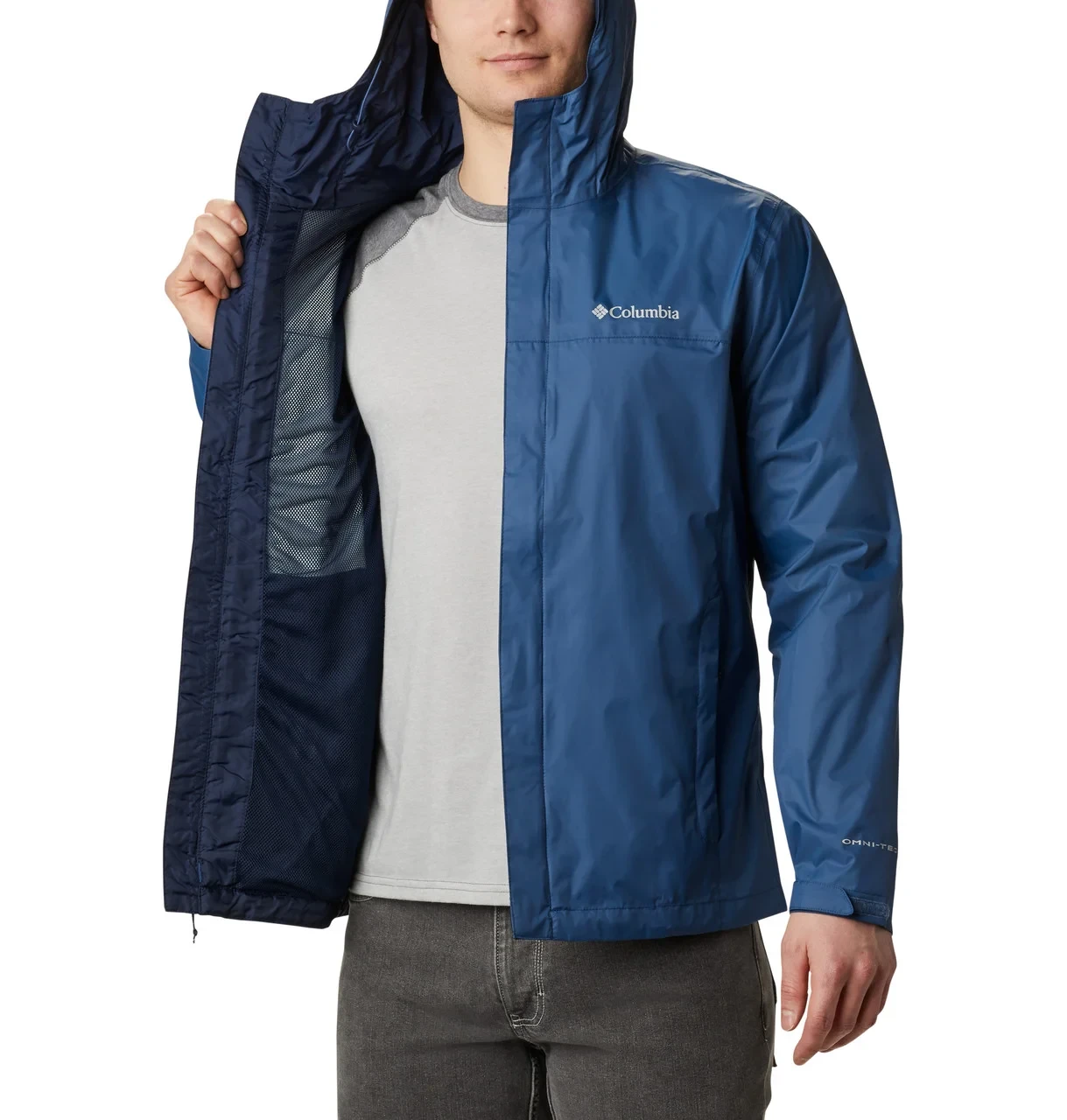 Куртка мембранная мужская Columbia Watertight II Jacket синий - фото 4 - id-p186169531