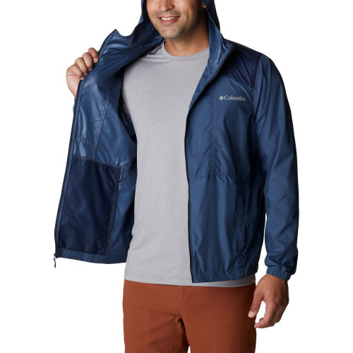 Куртка ветрозащитная мужская софт-шелл Columbia Flashback Windbreaker синий - фото 5 - id-p186169544