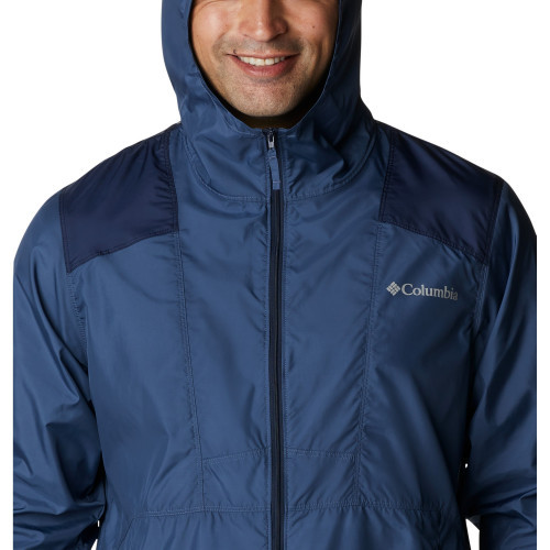 Куртка ветрозащитная мужская софт-шелл Columbia Flashback Windbreaker синий - фото 4 - id-p186169546