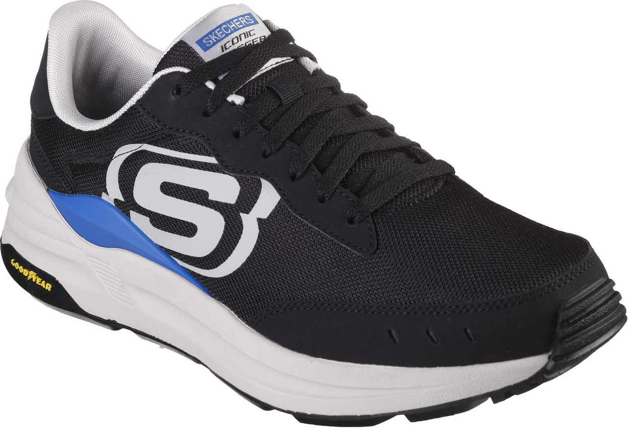 Кроссовки мужские Skechers GLOBAL JOGGER черный/голубой