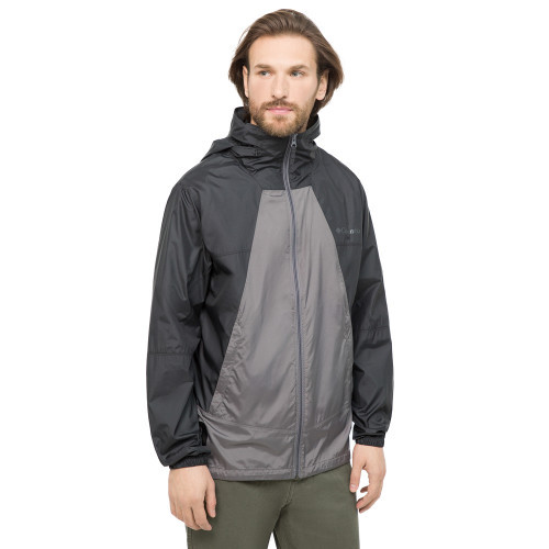 Куртка ветрозащитная мужская Columbia Point Park Windbreaker серый - фото 2 - id-p186169565