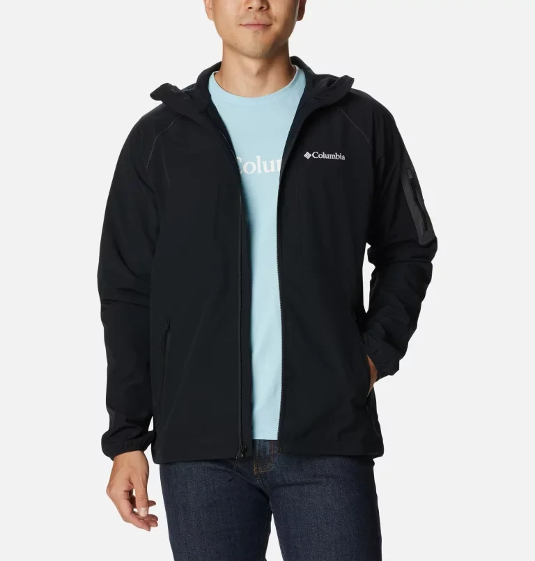 Куртка софт-шелл мужская Columbia Tall Heights™ Hooded Softshell чёрный